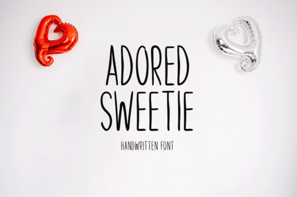 Adored Sweetie: A Handwritten Font for Crafters and Product Makers