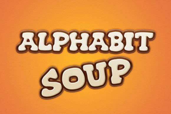 Alphabit Soup: A Playful Display Font for Charming Editorial Design