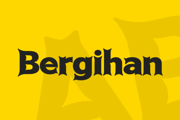 Bergihan: How a Bold Display Font Transformed My Small Business Branding