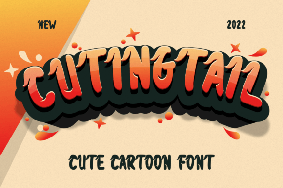 Cuting Tail: A Bold Display Font for Modern Branding Projects