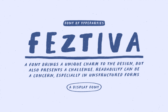 Feztiva: A Festive Display Font That Brings Joy to Branding Projects