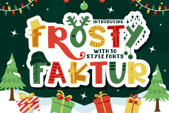 Frosty Faktur: A Festive Display Font for Editorial Cheer