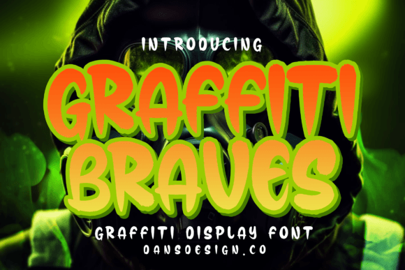 Graffiti Braves: A Bold Display Font for Modern Marketing Campaigns