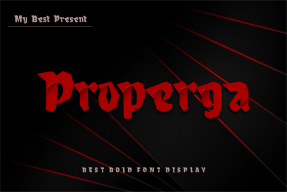 Properga: A Modern Display Font That Elevates Your Brand