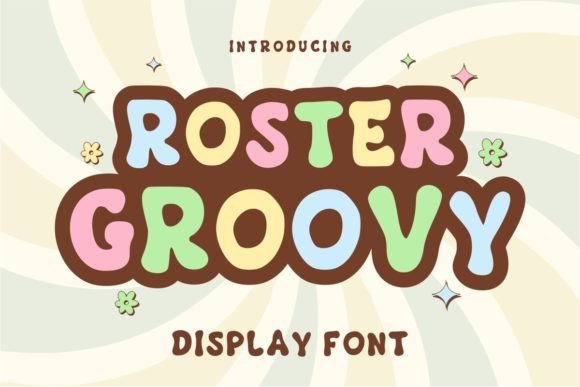 Roster Groovy: A Playful Retro Serif Font for Crafters & Makers
