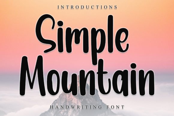 Simple Mountain: A Charming Display Font for Joyful Branding Projects