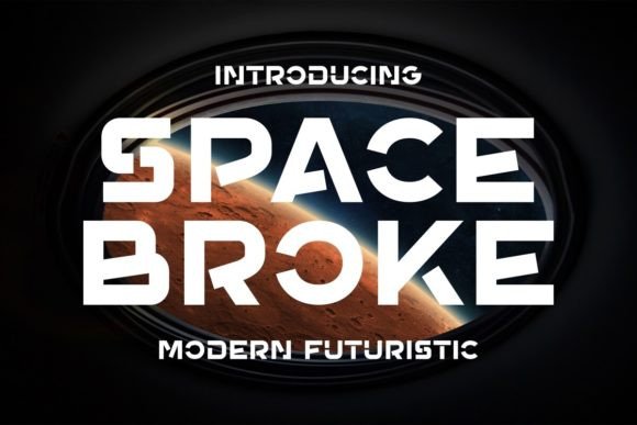 Space Broke: A Futuristic Display Font for Bold Digital Branding