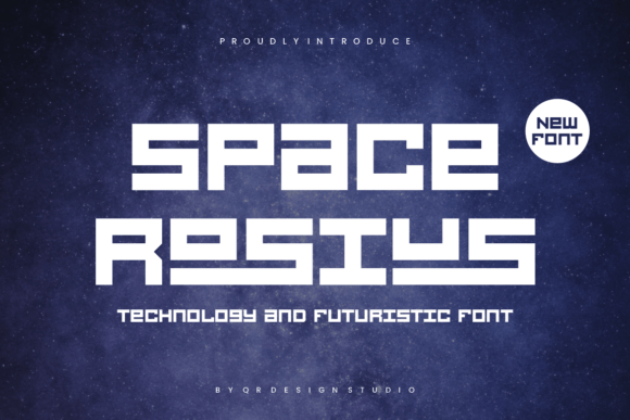 Space Rosius: A Futuristic Display Font for Bold Web Design