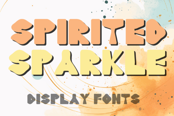Spirited Sparkle: A Radiant Display Font for Makers and Creative Sellers